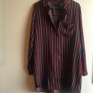 Oversized long sleeve blouse